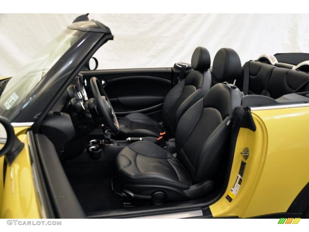 2011 Cooper S Convertible - Interchange Yellow / Carbon Black photo #10