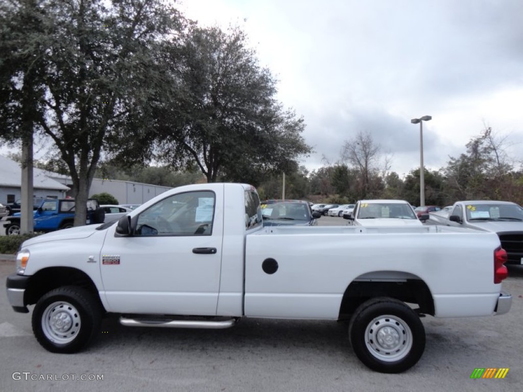 Bright White 2007 Dodge Ram 2500 ST Regular Cab 4x4 Exterior Photo #58755108