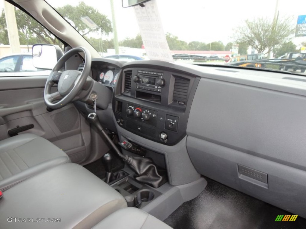 2007 Dodge Ram 2500 ST Regular Cab 4x4 Medium Slate Gray Dashboard Photo #58755174