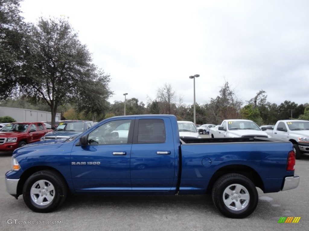 Deep Water Blue Pearl 2011 Dodge Ram 1500 SLT Quad Cab Exterior Photo #58757136