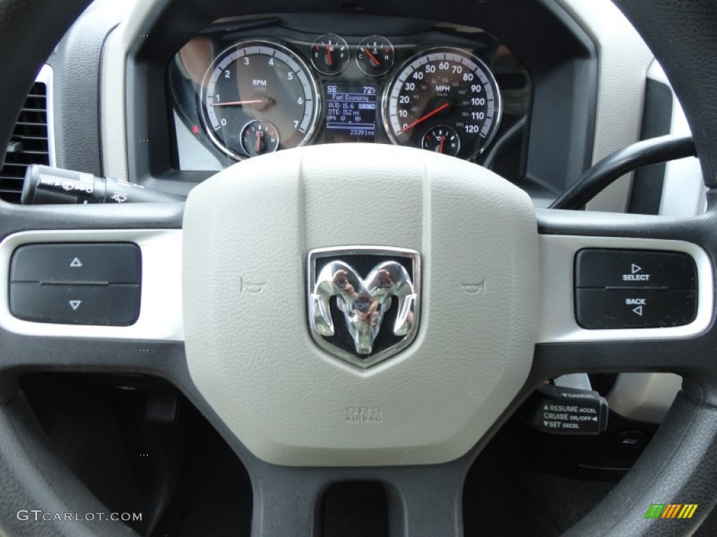 2011 Ram 1500 SLT Quad Cab - Deep Water Blue Pearl / Dark Slate Gray/Medium Graystone photo #25