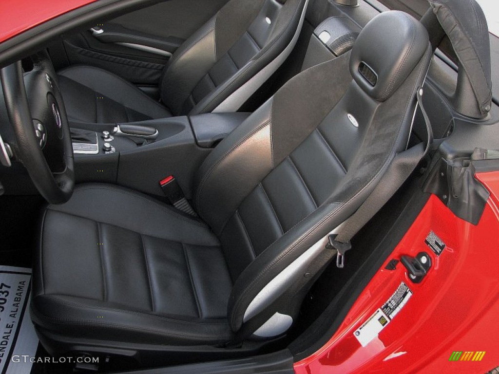 Black Interior 2007 Mercedes-Benz SLK 55 AMG Roadster Photo #58758657