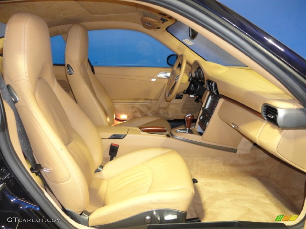 2008 911 Carrera Coupe - Midnight Blue Metallic / Sand Beige photo #18