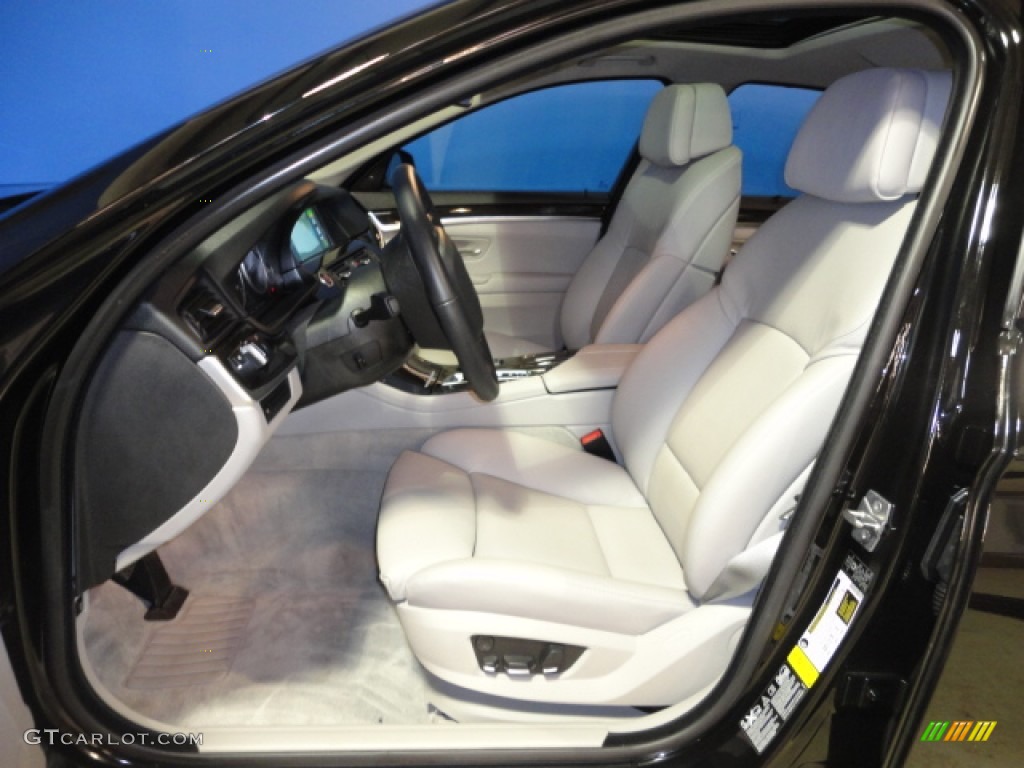 Everest Gray Interior 2011 BMW 5 Series 550i xDrive Sedan Photo #58761963