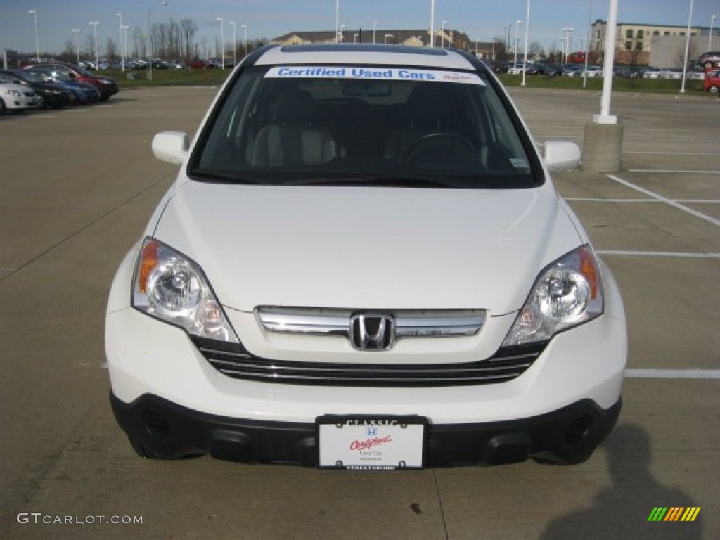 2008 CR-V EX-L 4WD - Taffeta White / Gray photo #5