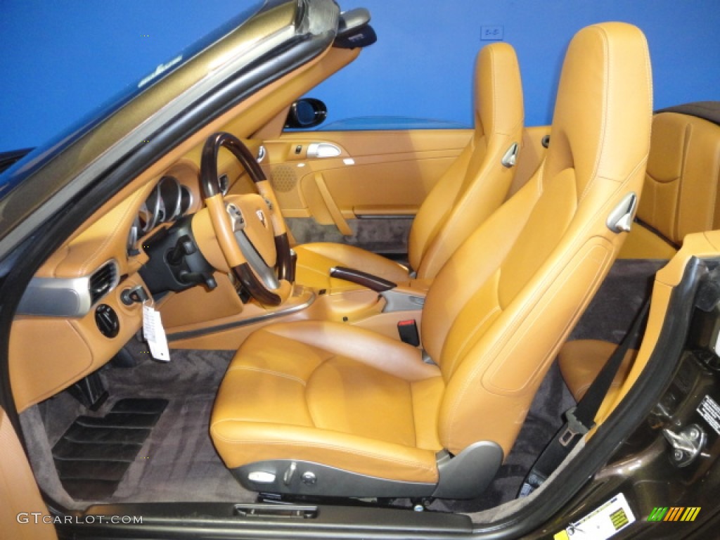 2008 911 Carrera 4S Cabriolet - Macadamia Metallic / Natural Brown photo #14