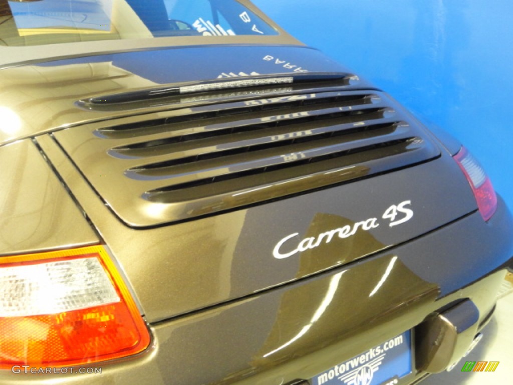 2008 911 Carrera 4S Cabriolet - Macadamia Metallic / Natural Brown photo #30