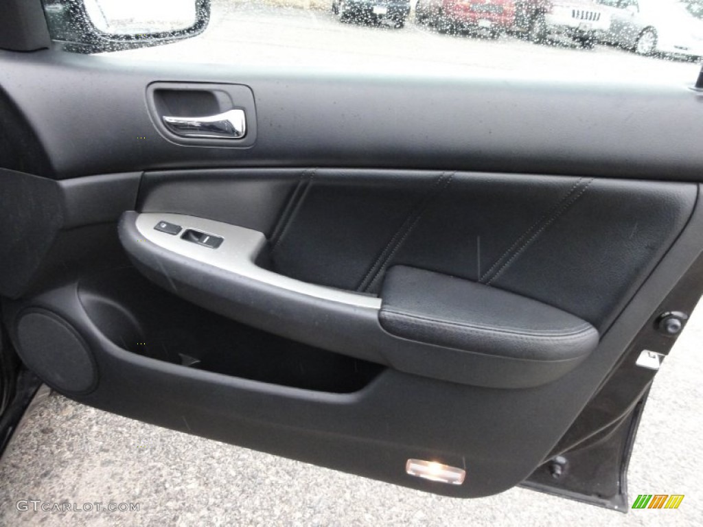 2007 Honda Accord EX-L Sedan Black Door Panel Photo #58763151