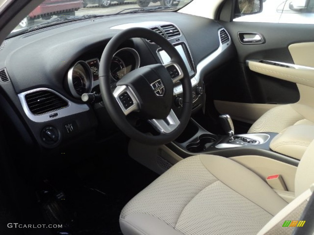 Black/Light Frost Beige Interior 2012 Dodge Journey SXT AWD Photo #58763406