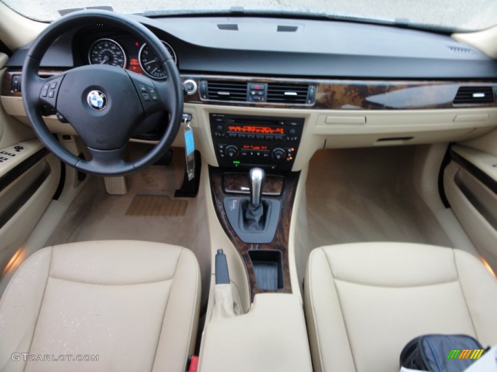 2006 BMW 3 Series 325i Sedan Beige Dashboard Photo #58764195