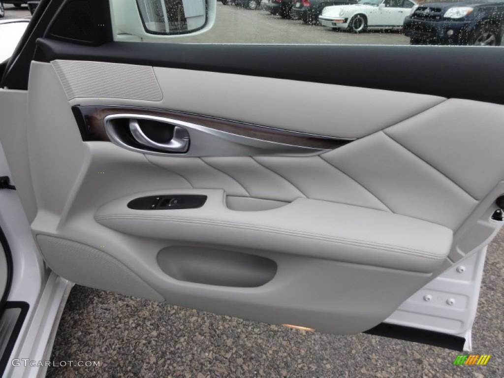 2011 Infiniti M 37x AWD Sedan Graphite Door Panel Photo #58766028