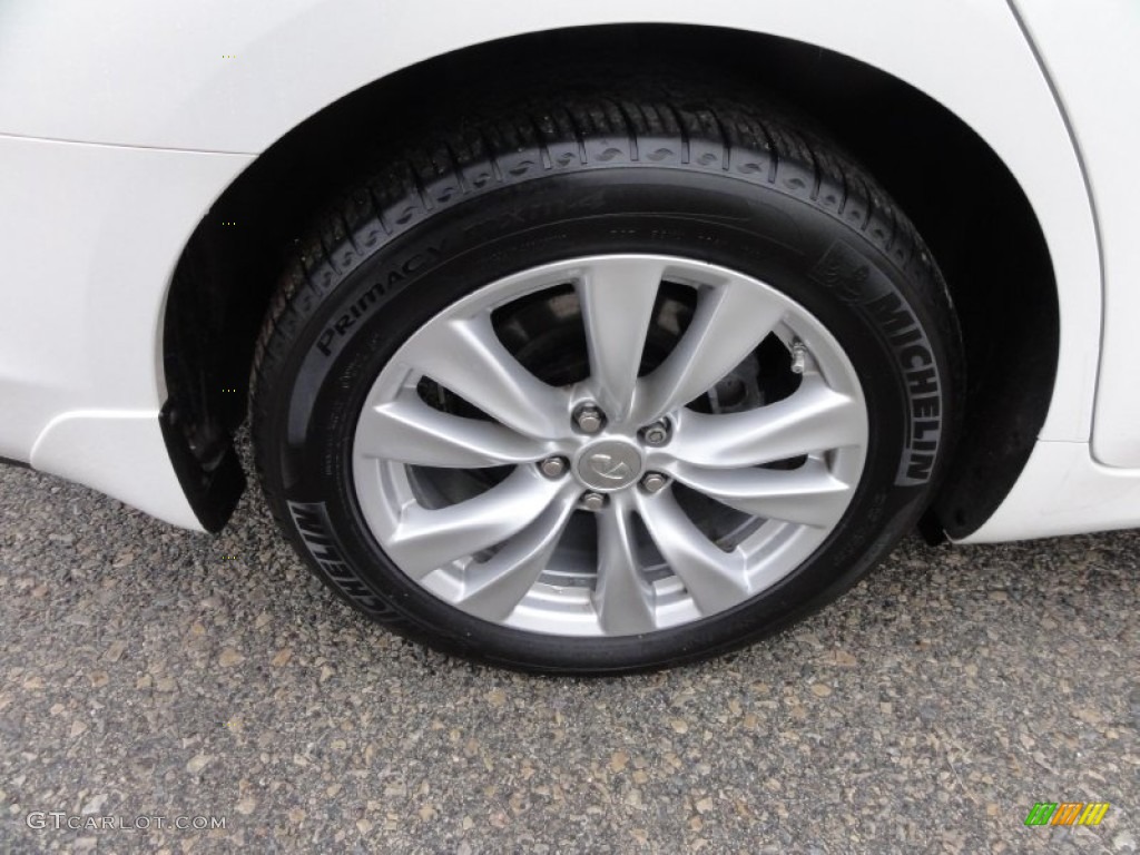 2011 M 37x AWD Sedan - Moonlight White / Graphite photo #32