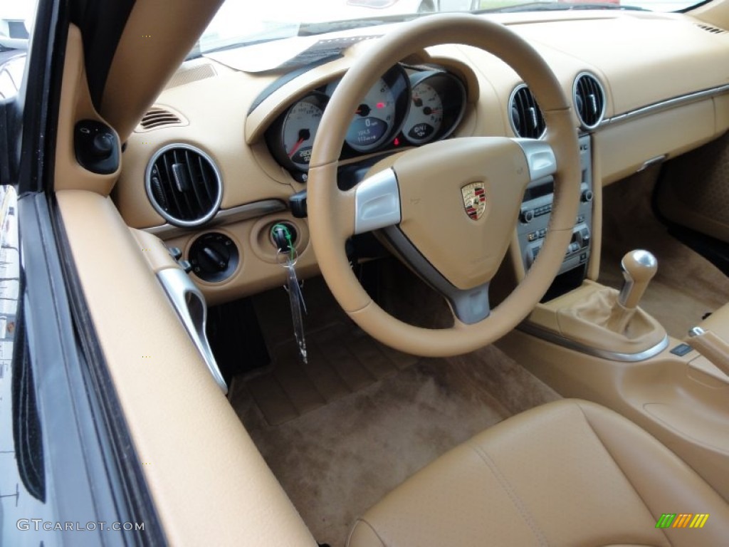 Sand Beige Interior 2006 Porsche Cayman S Photo #58767147