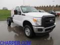 Oxford White 2012 Ford F350 Super Duty XL Regular Cab 4x4 Chassis