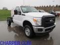 2012 Oxford White Ford F350 Super Duty XL Regular Cab 4x4 Chassis  photo #1