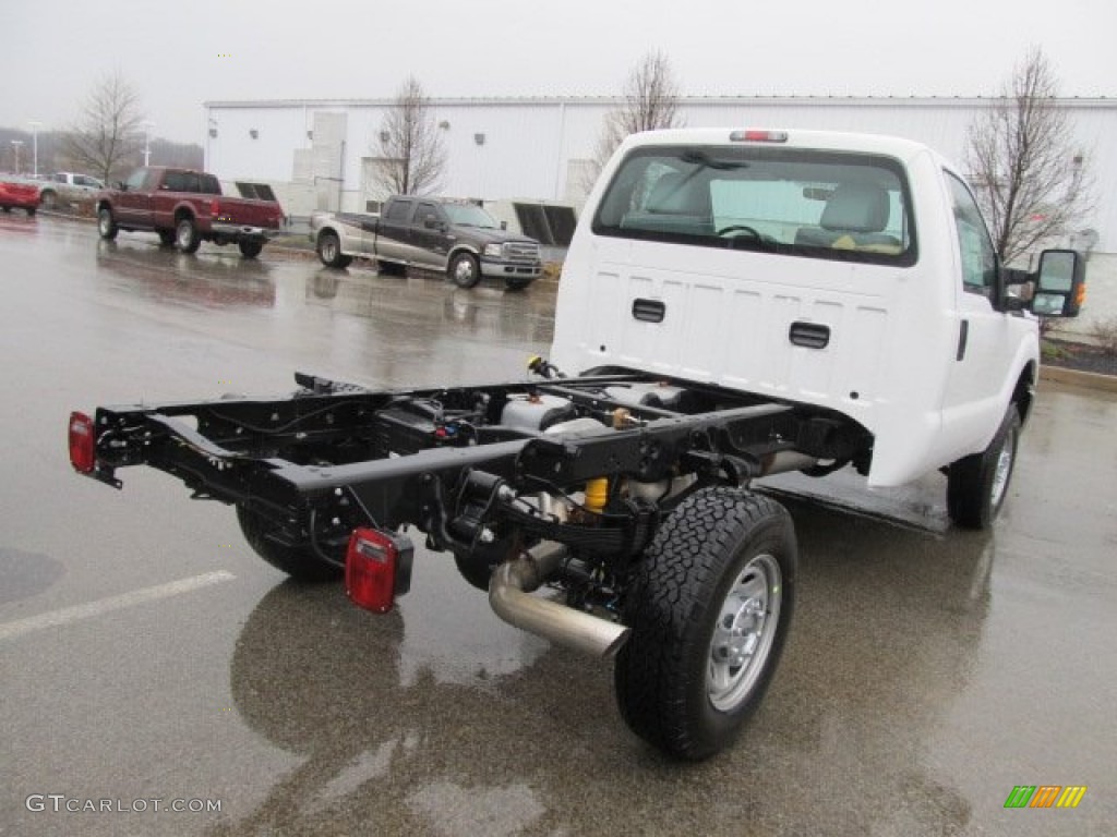 2012 F350 Super Duty XL Regular Cab 4x4 Chassis - Oxford White / Steel photo #12