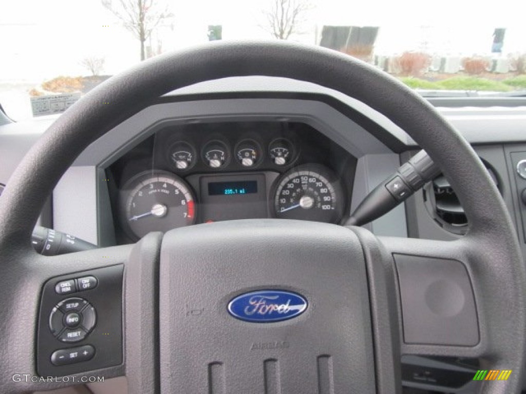 2012 F350 Super Duty XL Regular Cab 4x4 Chassis - Oxford White / Steel photo #15