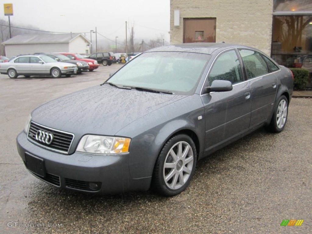 Dolphin Grey Metallic 2004 Audi A6 2.7T S-Line quattro Sedan Exterior Photo #58769394