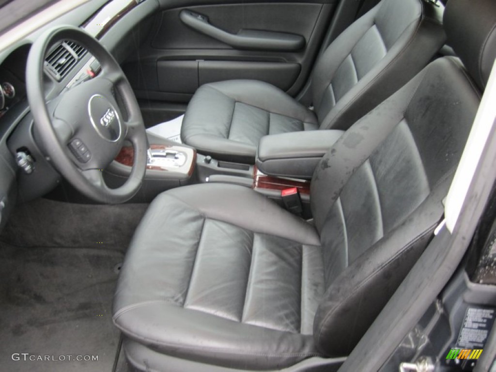 Ebony Interior 2004 Audi A6 2.7T S-Line quattro Sedan Photo #58769541