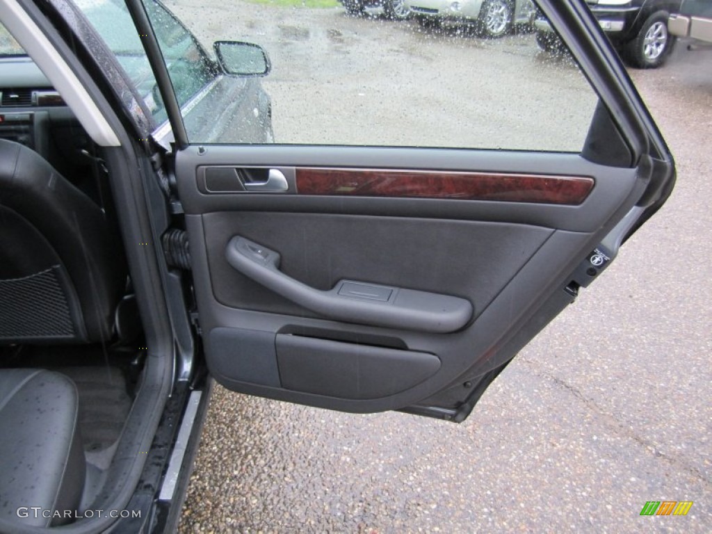 2004 Audi A6 2.7T S-Line quattro Sedan Ebony Door Panel Photo #58769637