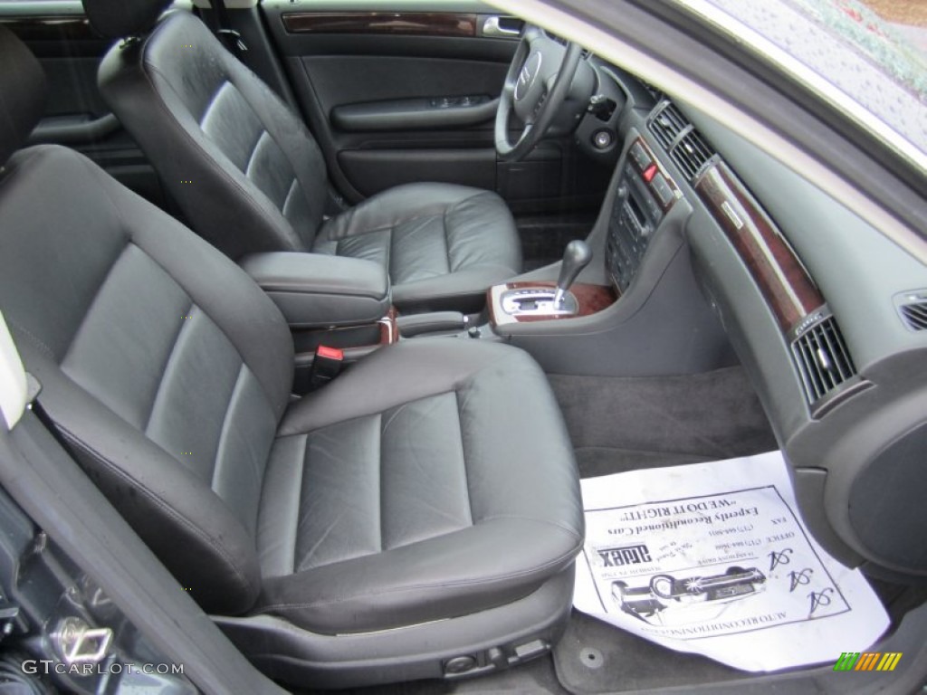 Ebony Interior 2004 Audi A6 2.7T S-Line quattro Sedan Photo #58769652