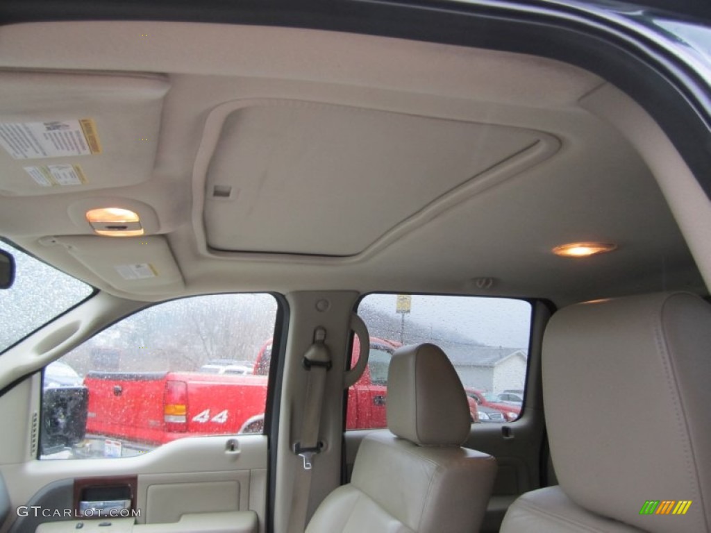 2005 F150 Lariat SuperCrew 4x4 - Aspen Green Metallic / Tan photo #15