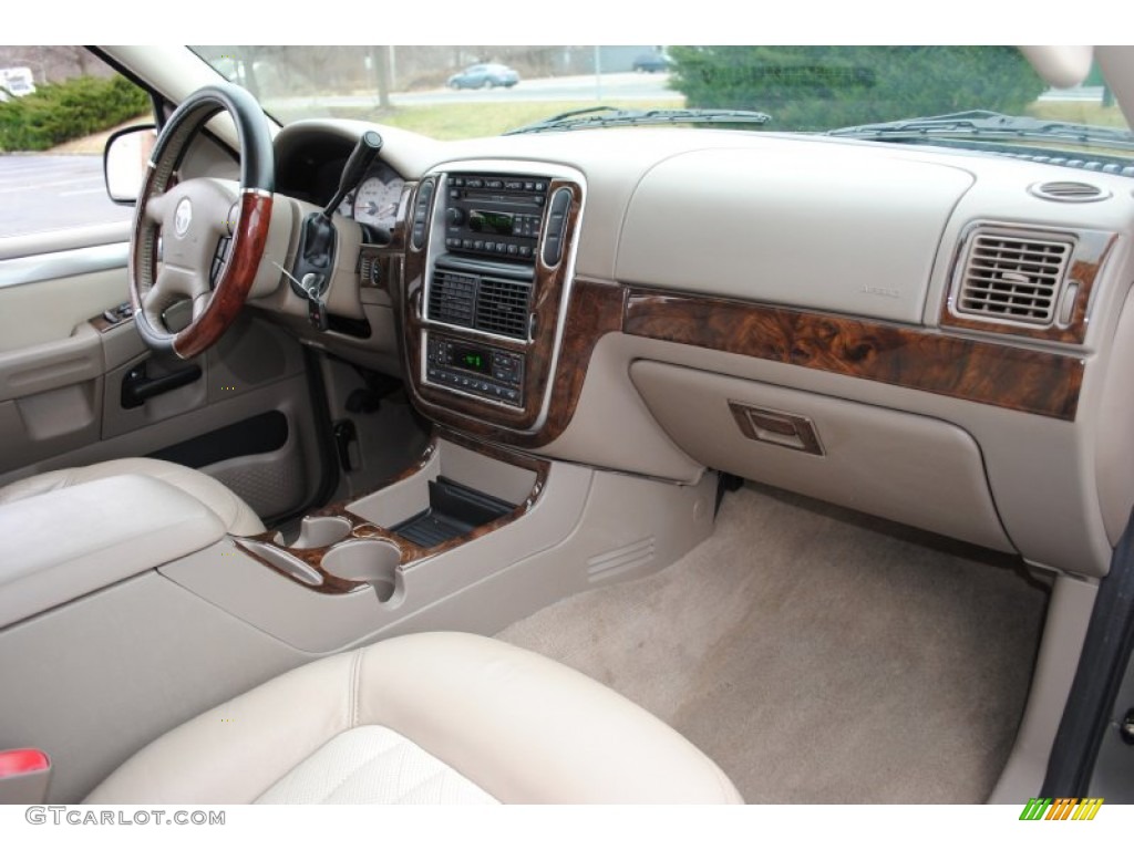 2004 Mercury Mountaineer Convenience AWD Medium Dark Parchment Dashboard Photo #58770762
