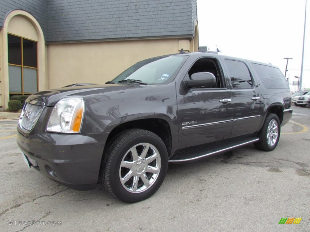 2010 Yukon XL Denali - Storm Gray Metallic / Ebony photo #7