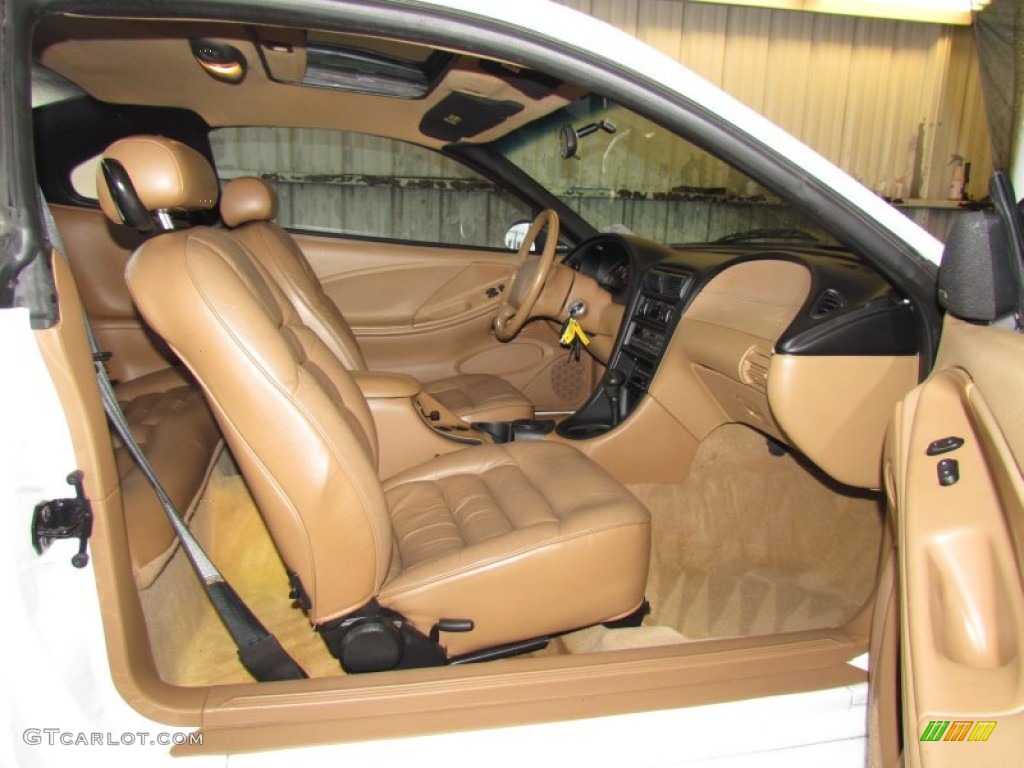Saddle Interior 1998 Ford Mustang V6 Coupe Photo #58772496