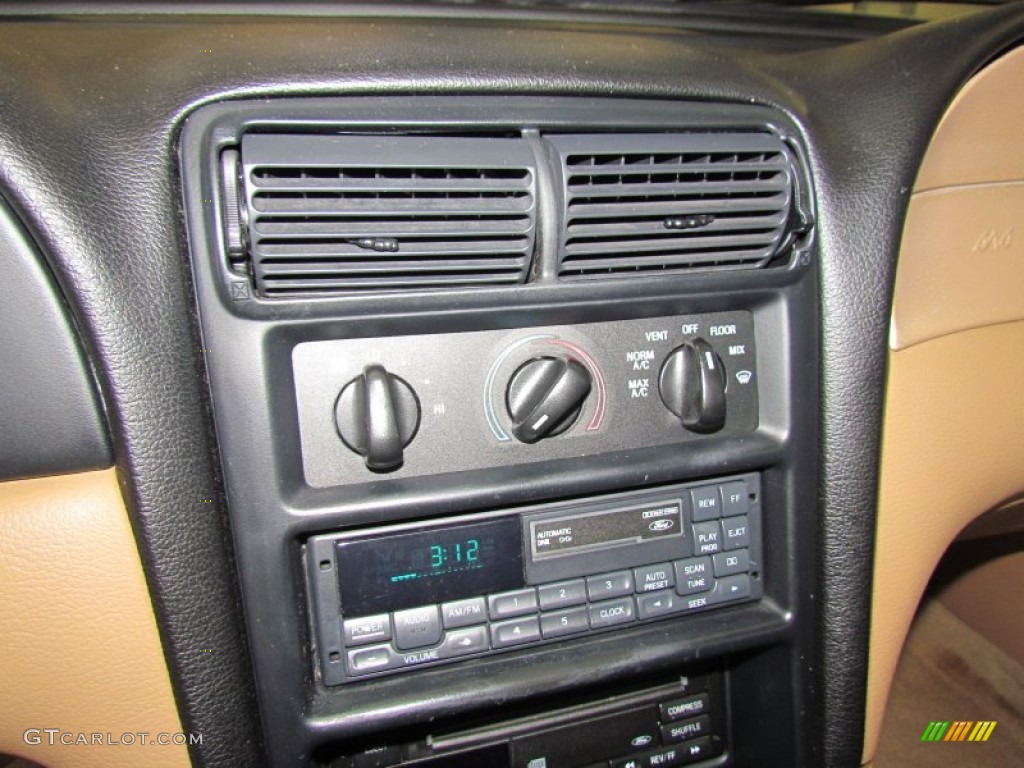 1998 Mustang V6 Coupe - Ultra White / Saddle photo #15