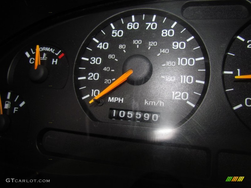 1998 Mustang V6 Coupe - Ultra White / Saddle photo #22
