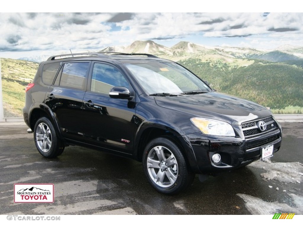 2011 RAV4 V6 Sport 4WD - Black / Dark Charcoal photo #1