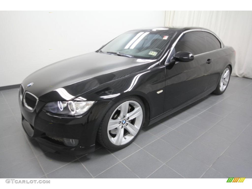 2008 3 Series 335i Convertible - Jet Black / Black photo #3