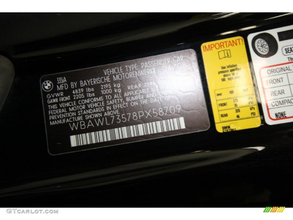 2008 3 Series 335i Convertible - Jet Black / Black photo #16