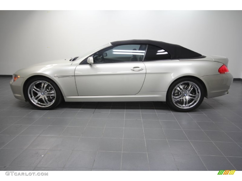 Mineral Silver Metallic 2004 BMW 6 Series 645i Convertible Exterior Photo #58778367