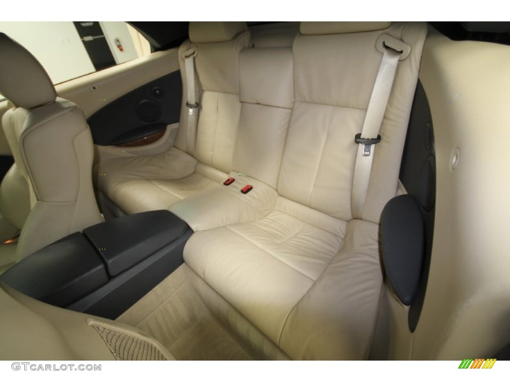 Creme Beige Interior 2004 BMW 6 Series 645i Convertible Photo #58778463