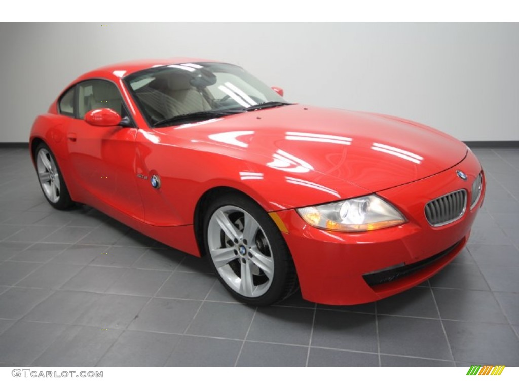 2008 Z4 3.0si Coupe - Bright Red / Beige photo #1