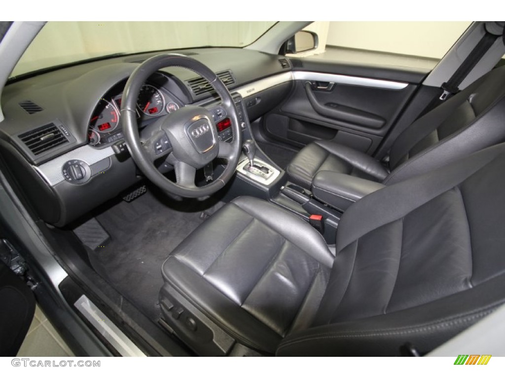 Ebony Interior 2007 Audi A4 2.0T quattro Sedan Photo #58781781