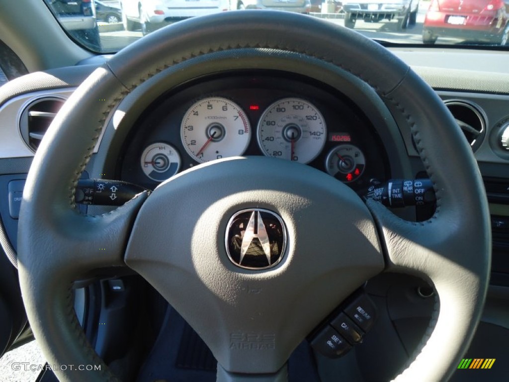 2003 Acura RSX Sports Coupe Titanium Steering Wheel Photo #58785226