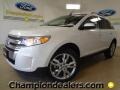 2012 White Platinum Metallic Tri-Coat Ford Edge Limited  photo #1
