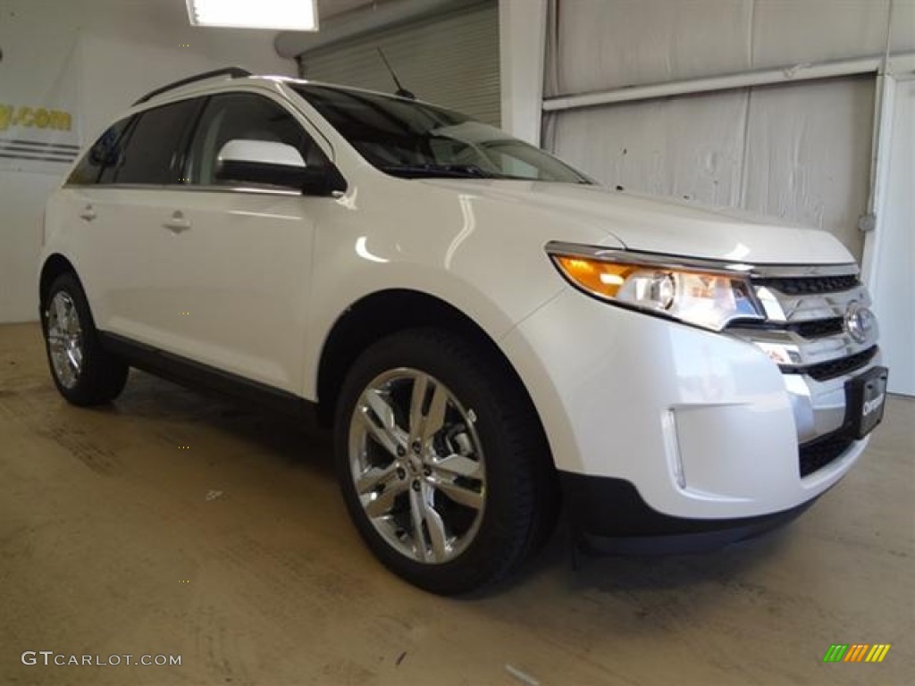 2012 Edge Limited - White Platinum Metallic Tri-Coat / Medium Light Stone photo #3