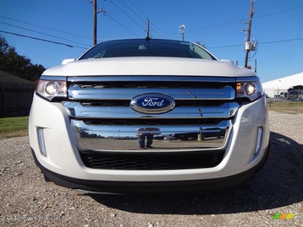 2012 Edge SEL EcoBoost - White Platinum Metallic Tri-Coat / Medium Light Stone photo #2