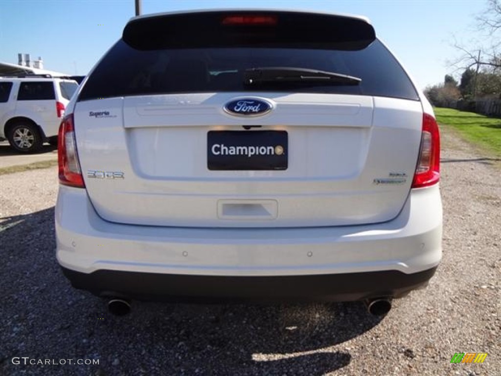 2012 Edge SEL EcoBoost - White Platinum Metallic Tri-Coat / Medium Light Stone photo #6