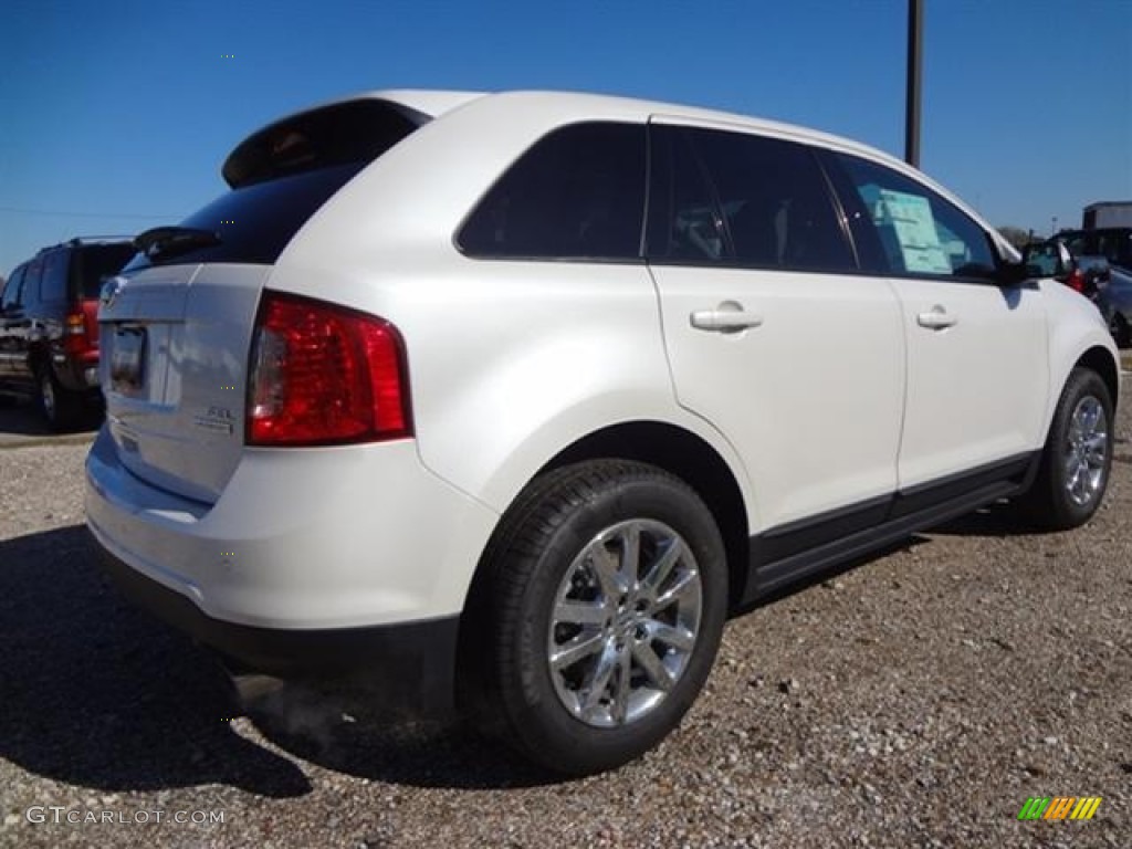 2012 Edge SEL EcoBoost - White Platinum Metallic Tri-Coat / Medium Light Stone photo #7
