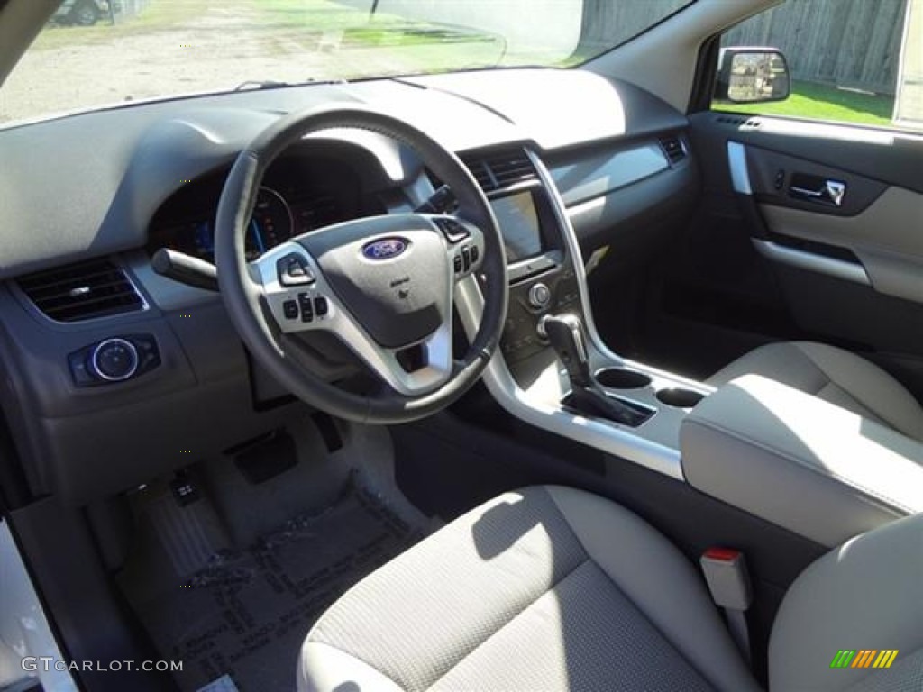 2012 Edge SEL EcoBoost - White Platinum Metallic Tri-Coat / Medium Light Stone photo #11
