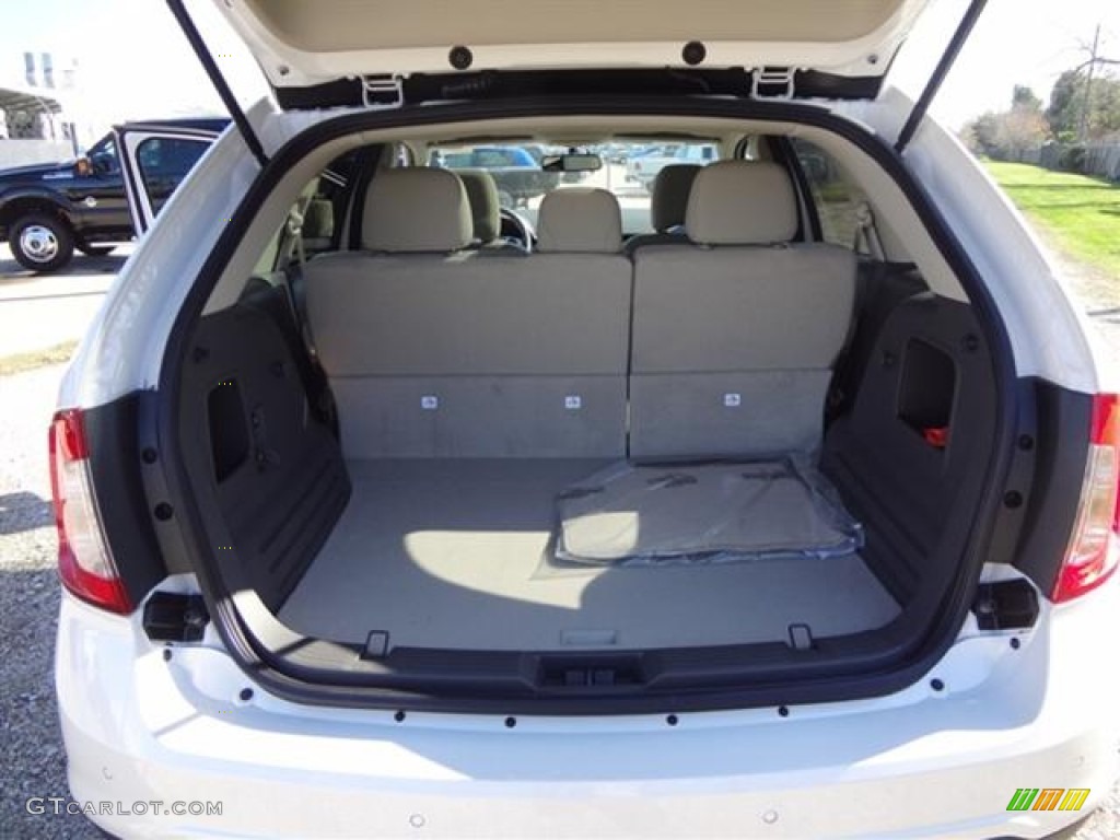 2012 Edge SEL EcoBoost - White Platinum Metallic Tri-Coat / Medium Light Stone photo #14