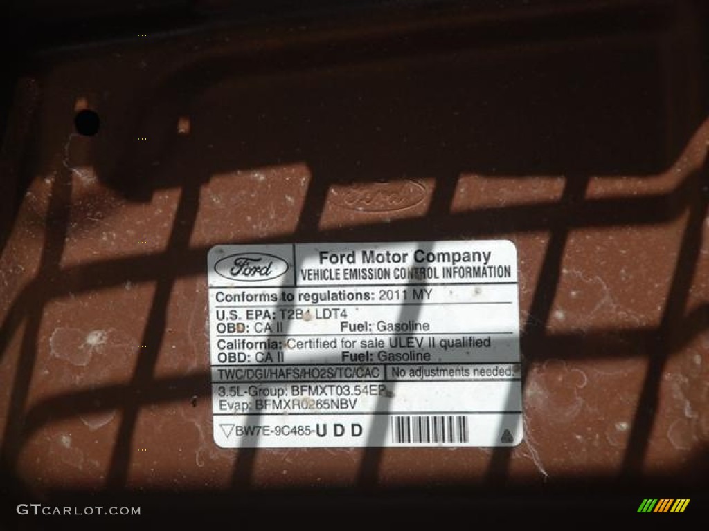 2011 F150 Lariat SuperCrew 4x4 - Golden Bronze Metallic / Chaparral Leather photo #18