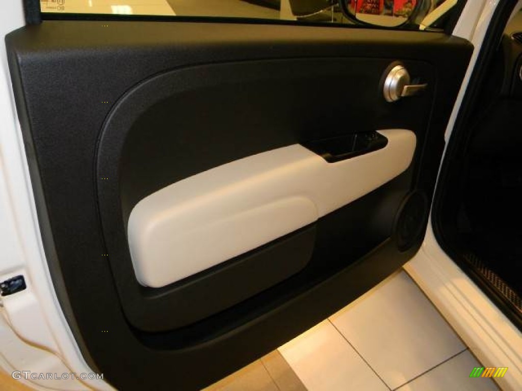 2012 Fiat 500 Gucci 500 by Gucci Nero (Black) Door Panel Photo #58788076