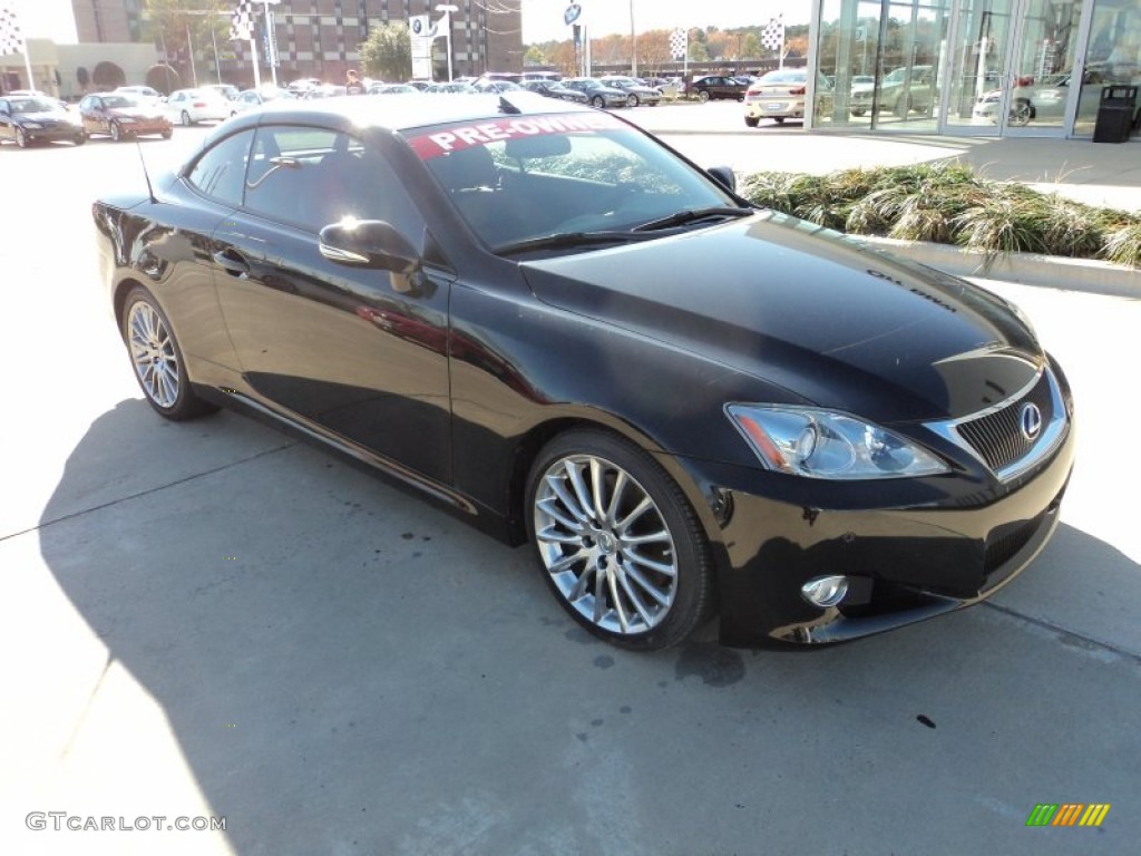 Obsidian Black 2010 Lexus IS 350C Convertible Exterior Photo #58788808