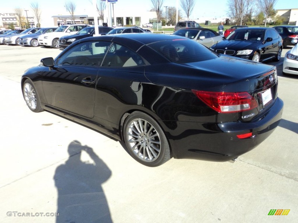 Obsidian Black 2010 Lexus IS 350C Convertible Exterior Photo #58788829